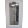 Classic Grained Internal PVC Door - Starburst Style Clear Glass