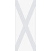 Single Glass Sliding Door - Solaris Tubular Stainless Steel Sliding Track & The Saltire Flag  8mm Obscure Glass - Clear Printed Design