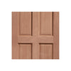 Colonial Hardwood 6 Panel External Door and Frame Set with Fittings
