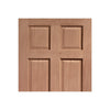 Colonial Hardwood 6 Panel External Door and Frame Set with Fittings