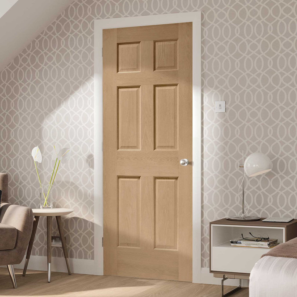 Designer varnished interior door in five colour options