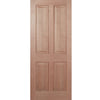 Colonial Hardwood 4 Panel External Door and Frame Set with Fittings, From LPD Joinery
