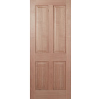Colonial Hardwood 4 Panel External Door and Frame Set with Fittings, From LPD Joinery