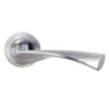 Colorado Status Lever on Round Rose - Satin Chrome