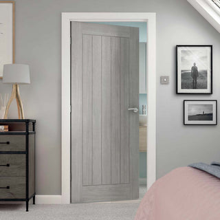 Image: Modern interior grey door