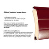 Gliderol Electric Insulated Roller Garage Door from 2452 to 2910mm Wide - Laminated Mahogany