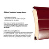 Gliderol Electric Insulated Roller Garage Door from 1900 to 5320mm Wide - Rosewood