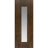 Axis Shaker Walnut Absolute Evokit Double Pocket Door Detail - Clear Glass - Prefinished