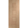 Bespoke Messina Oak Flush Single Frameless Pocket Door Detail - Prefinished