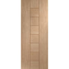 Messina Oak Flush Absolute Evokit Double Pocket Door