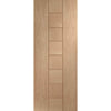 Bespoke Messina Oak Flush Double Frameless Pocket Door Detail - Prefinished