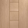 Bespoke Thruslide Messina Oak Flush 4 Door Wardrobe and Frame Kit - Prefinished