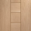 Messina Oak Veneer Staffetta Quad Telescopic Pocket Doors