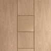 Three Sliding Doors and Frame Kit - Messina Oak Flush Door - Prefinished