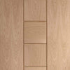 Bespoke Messina Oak Flush Double Frameless Pocket Door Detail - Prefinished