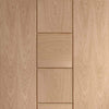 Bespoke Messina Oak Flush Single Frameless Pocket Door Detail - Prefinished