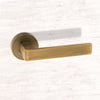 Forme Asti Designer Lever on Minimal Round Rose - Yester Bronze