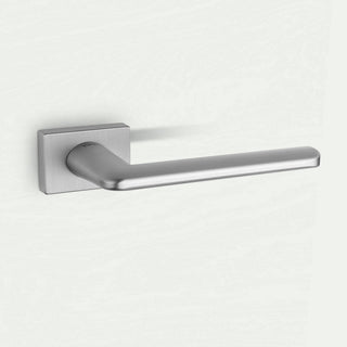 Image: Tupai Rapido RetaLine Tavira Designer Lever on Long Rose - Satin Chrome