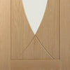 Bespoke Pesaro Oak Glazed Door Pair - Prefinished