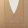 Bespoke Thruslide Pesaro Oak Glazed 2 Door Wardrobe and Frame Kit - Prefinished