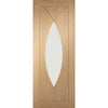 Bespoke Thrufold Pesaro Oak Glazed Folding 3+2 Door - Prefinished