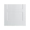 White Fire Door, Contemporary 4 Panel Shaker Door - 1/2 Hour Rated Door