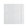 White Fire Door, Contemporary 4 Panel Shaker Door - 1/2 Hour Rated Door