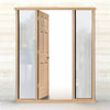 External LPD Universal Oak Door Frame - Shown with Twin Side Apertures