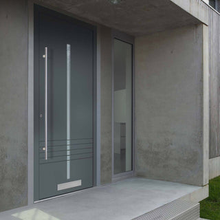 Image: External ThruSafe Aluminium Front Door - 1165 CNC Grooves - 7 Colour Options