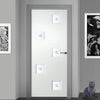 White PVC contemporary internal door charlotte fusion 3