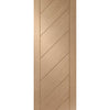 Top Mounted Black Sliding Track & Door - Monza Oak Door - Unfinished