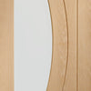 Salerno Oak Door Pair - Clear Glass