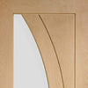 Bespoke Thrufold Salerno Oak Glazed Folding 3+2 Door - Prefinished