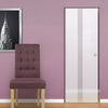 Duns 8mm Obscure Glass - Clear Printed Design - Single Absolute Pocket Door