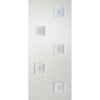 Contemporary Internal PVC Door Pair - Charlotte Fusion 2 Geometric Design Glass