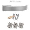 Tupai Rapido RetaLine Sabrosa Designer Lever on Long Rose - Satin Chrome Handle Pack