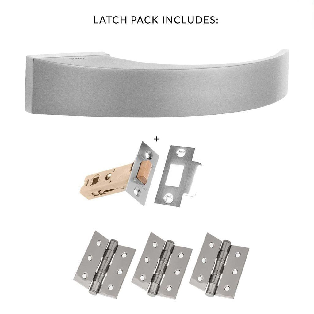Tupai Rapido RetaLine Sabrosa Designer Lever on Long Rose - Satin Chrome Handle Pack