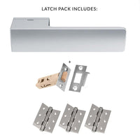 Tupai Rapido RetaLine Cartelle Designer Lever on Long Rose - Satin Chrome Handle Pack