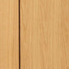 Single Sliding Door & Wall Track - Chartwell Flush Oak Door - Prefinished