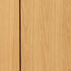 Single Sliding Door & Wall Track - Chartwell Flush Oak Door - Prefinished