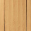 Single Sliding Door & Wall Track - Chartwell Flush Oak Door - Prefinished