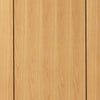 Double Sliding Door & Wall Track - Chartwell Flush Oak Doors - Prefinished