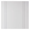 J B Kind White Contemporary Novello Primed Flush Fire Door - 1/2 Hour Fire Rated