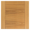 J B Kind Oak Contemporary Mistral Flush Fire Door - Decorative Grooves - 30 Minute Fire Rated - Prefinished