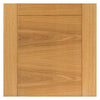 Two Sliding Doors and Frame Kit - Mistral Flush Oak Door - Decor Grooves - Prefinished