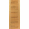 Four Sliding Wardrobe Doors & Frame Kit - Mistral Flush Oak Door - Decor Grooves - Prefinished