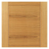 J B Kind Oak Contemporary Mistral Flush Fire Door - Decorative Grooves - 30 Minute Fire Rated - Prefinished