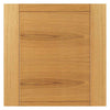 Two Sliding Doors and Frame Kit - Mistral Flush Oak Door - Decor Grooves - Prefinished