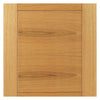 Four Sliding Wardrobe Doors & Frame Kit - Mistral Flush Oak Door - Decor Grooves - Prefinished