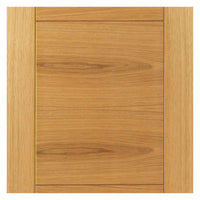 Four Sliding Wardrobe Doors & Frame Kit - Mistral Flush Oak Door - Decor Grooves - Prefinished